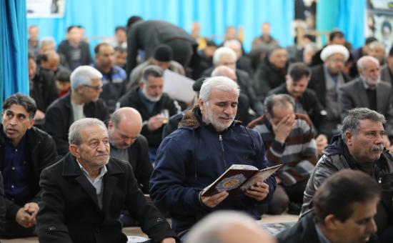 مراسم ترحیم امام جماعت افتخاری آستان مرحوم حجت الاسلام حاج سید هاشم سجادی نسب(1)